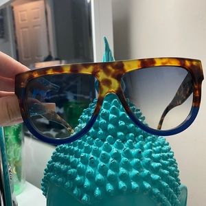 Lightly used Celine aviator sunglasses